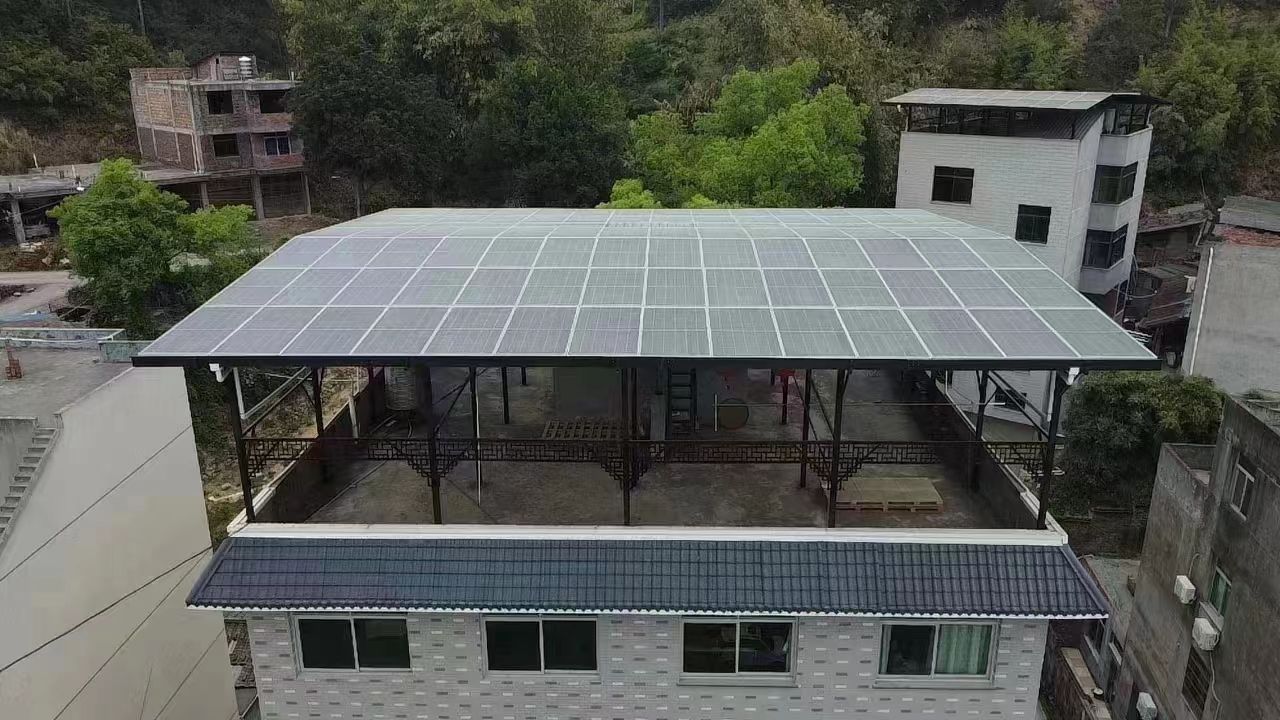 东方15kw+10kwh自建别墅家庭光伏储能系统